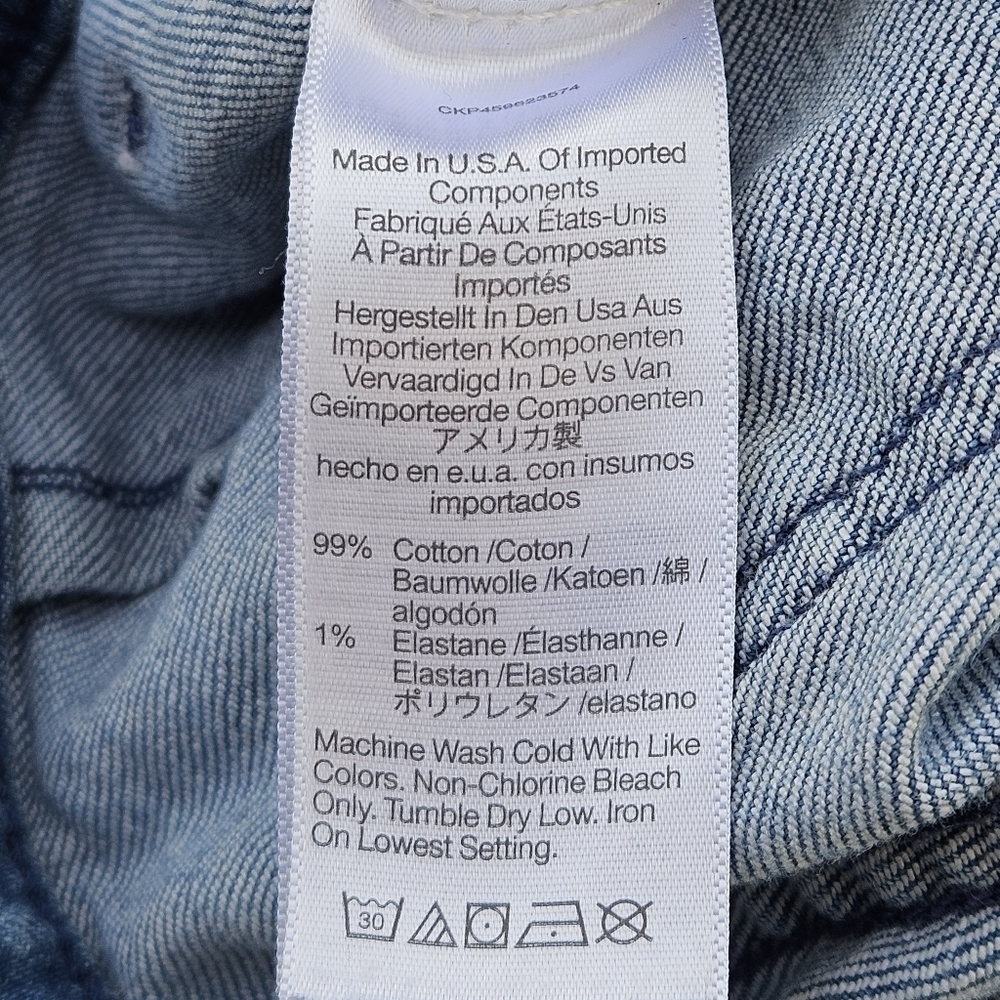 MADEWELL Straight Jean Medium Blue Indigo Wash: Seamed Edition Women's Size 23 - Picture 11 of 16